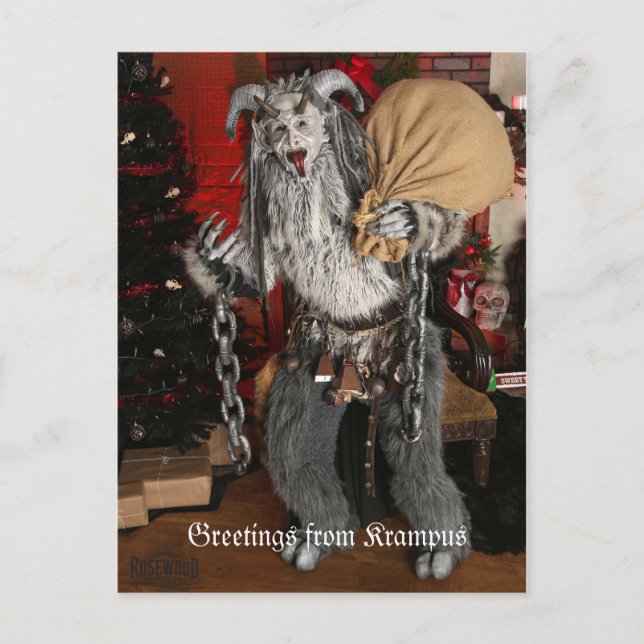 PNW Krampus Postcard Postkarte (Vorderseite)