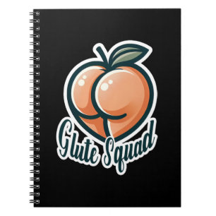 Po-Squad Pfirsich-Po Gesäß Gym Fitness Notizblock