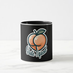 Po-Squad Pfirsich-Po Gesäß Gym Fitness Tasse