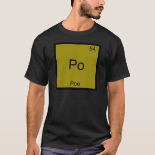 Po - T - Shirt für Poe Funny Chemistry Element Sy