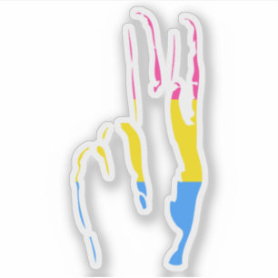 Poans Stolz Friedenszeichen Aufkleber