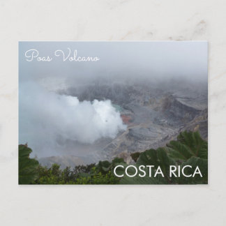 Poas Volcano, Costa Rica Postcard Postkarte