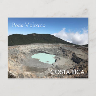 Poas Volcano, Costa Rica Postcard Postkarte