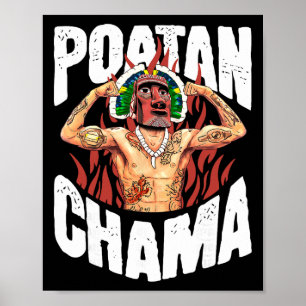 Poatan Chama Mma Fan Jjb Boxen Muay Thai Kickboxi Poster