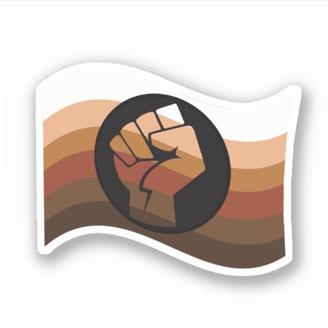 POC-Farbenflagge Aufkleber (Vorderseite)