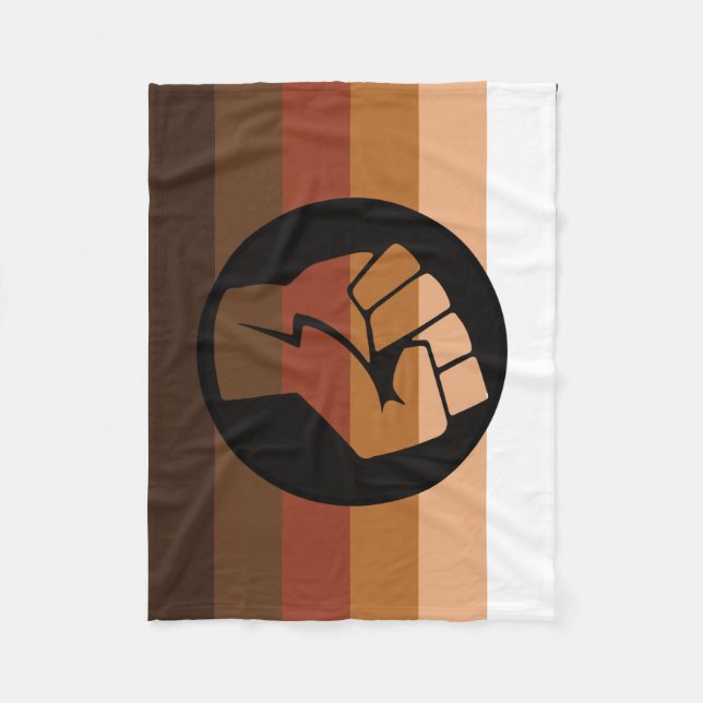 POC-Pride-Flag Fleecedecke (Vorderseite)