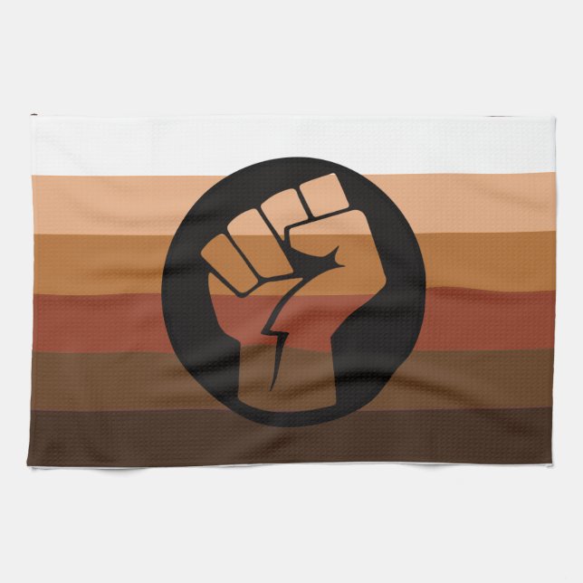 POC-Pride-Flag Geschirrtuch (Horizontal)