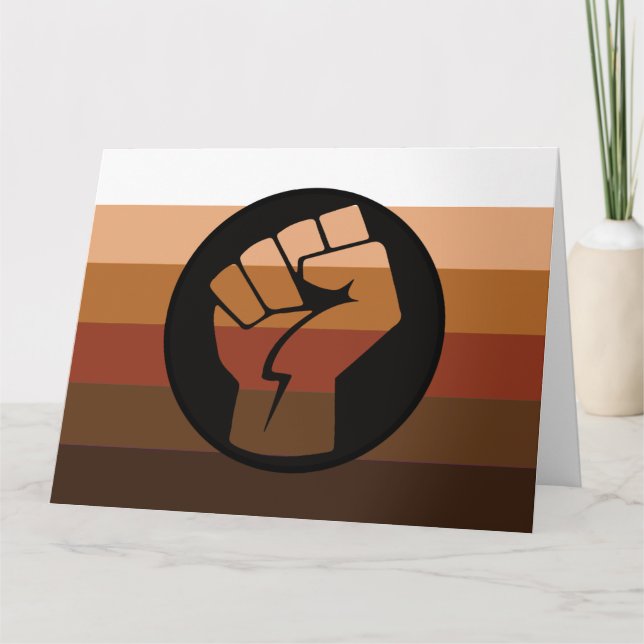 POC-Pride-Flag Karte (Vorderseite)