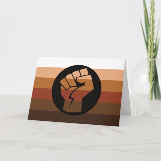 POC-Pride-Flag Karte (Vorderseite)
