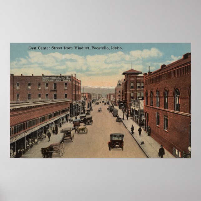 Pocatello, ID - Ansicht E. Center Poster (Vorne)