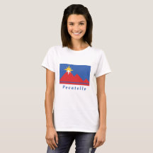 Pocatello Idaho City Flag T - Shirt der Frauen