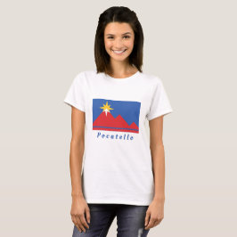 Pocatello Idaho City Flag T - Shirt der Frauen