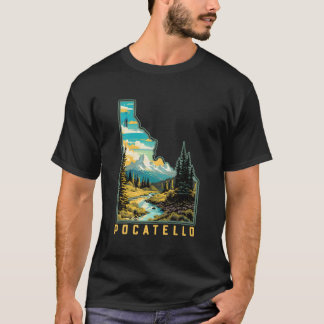 Pocatello Idaho Staat Außenwelt Grafik T-Shirt