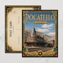 Pocatello Idaho Vintage Art Deco Golden Age