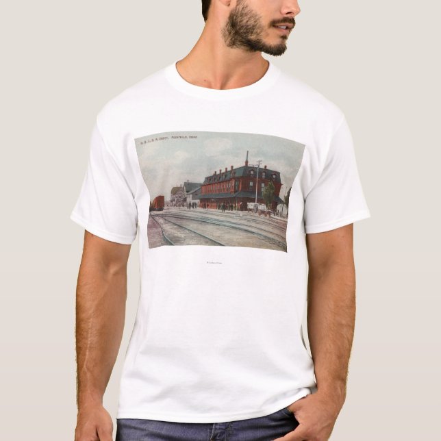 Pocatello, Identifikation - Züge u. Leute um Zug T-Shirt (Vorderseite)