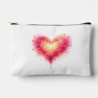 Pochette cœur lumineux artistique zubehörtasche