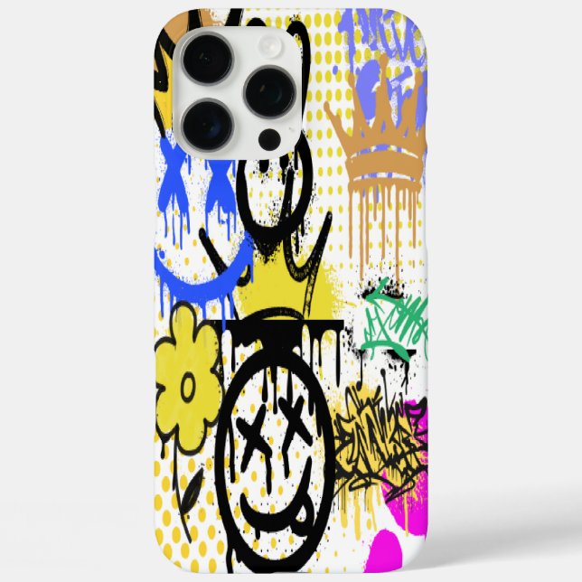 pochette graffiti iphone 16 pro max Case-Mate iPhone hülle (Rückseite)