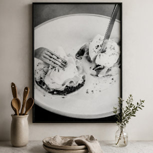 pochierte Eier Frühstück Foto Gourmet Brunch Essen Poster