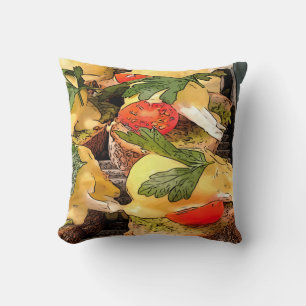 pochierte Eier mit Avocado auf Toast Kissen