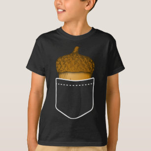 Pocket Acorn - Eichenwurzeln fallen Pflanze Natur T-Shirt