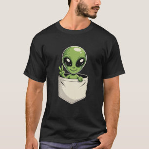 Pocket Alien Peace T-Shirt