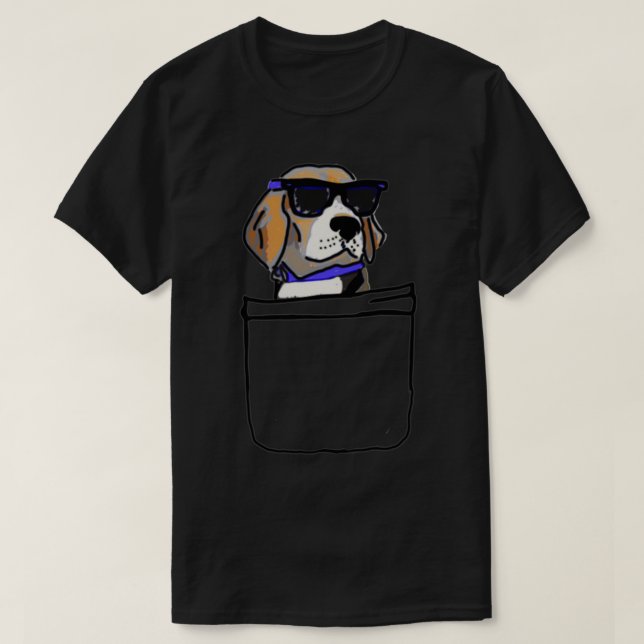 Pocket Beagle T-Shirt (Design vorne)