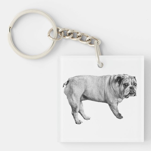 Pocket Bulldog Schlüsselanhänger (Vorderseite)