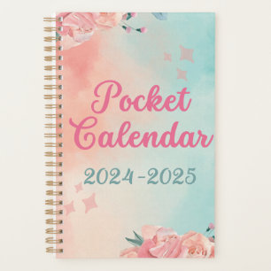 Pocket Calendar 2024-2025 für Purse:2-Jahres-Plane Planer