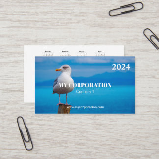 Pocket Calendar 2024 Bird Visitenkarte