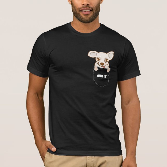 Pocket Chihuahua niedlicher Hund T-Shirt (Vorderseite)