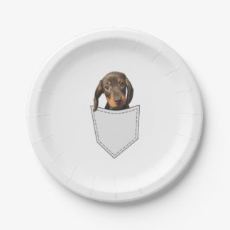Pocket Dog Dackel Pappteller