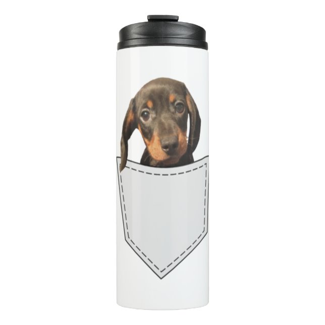 Pocket Dog Dackel Thermosbecher (Vorderseite)