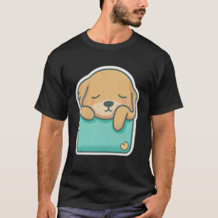 Pocket Dog Golden Retriever Dog in Ihrem Pocket 5 T-Shirt