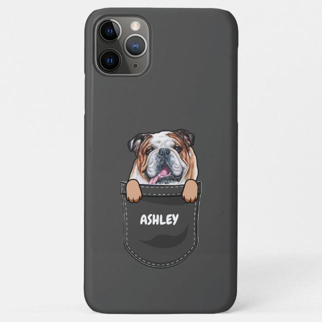 Pocket English Bulldog Niedlich Hund Hausbesitzer Case-Mate iPhone Hülle (Rückseite)