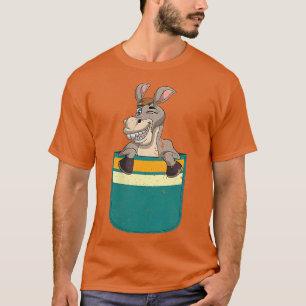 Pocket Farm Animal Lover Bauer Farm Funny Donk T-Shirt