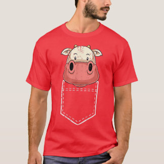 Pocket Farm Tierzucht Lover Bauer Niedliche Kuh T-Shirt