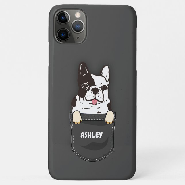 Pocket French Bulldog Niedlicher Hundebesitzer Case-Mate iPhone Hülle (Rückseite)