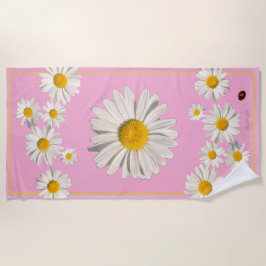 Pocket full of daisies beach towel.  strandtuch