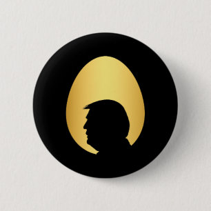 Pocket Golden Egg Hunt Trump 45 47 Silhouette Happ Button