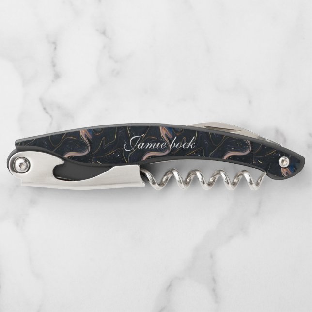 Pocket Knife, Personalisiertes Geschenk für Vater Kellnermesser (Vorderseite)