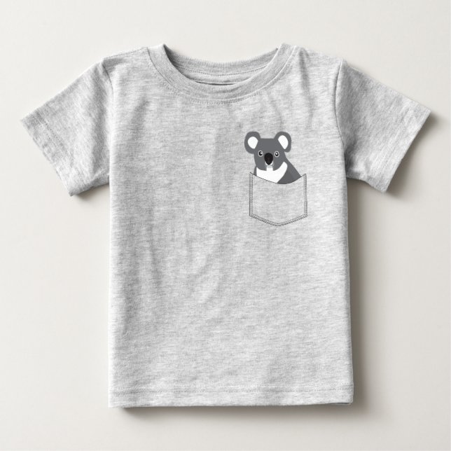 Pocket Koala Baby T-shirt (Vorderseite)