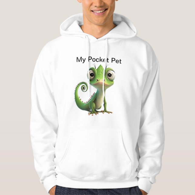 Pocket Lizard Buddy - Niedlich Reptile Kids T - Sh Hoodie (Vorderseite)
