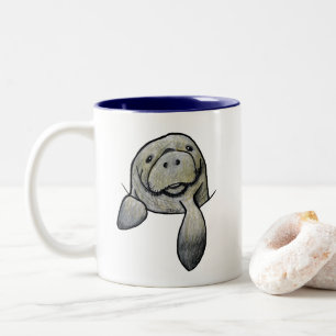 Pocket Manatee KiniArt Zweifarbige Tasse