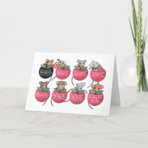 Pocket Mäuse, zurück in die Schule Feiertagskarte