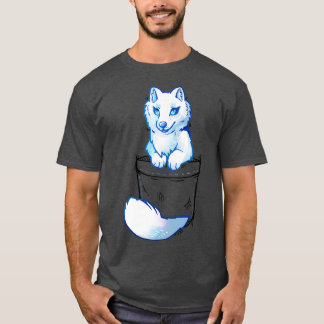 Pocket Niedlich Arctic Fox T-Shirt