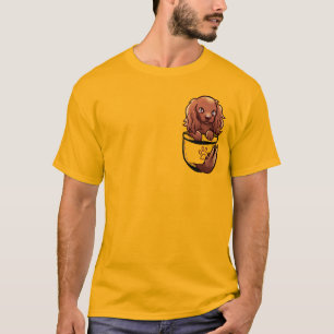Pocket Niedlich Irish Setter Dog T-Shirt