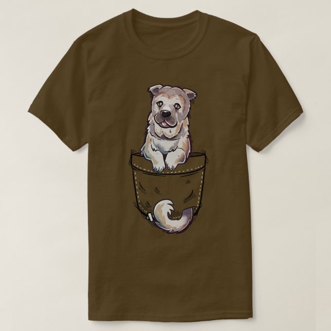 Pocket Niedlich Sarabi Mastiff Dog T-Shirt (Design vorne)