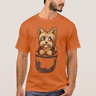 Pocket Niedlich Yorkshire Terrier Puppy T-Shirt