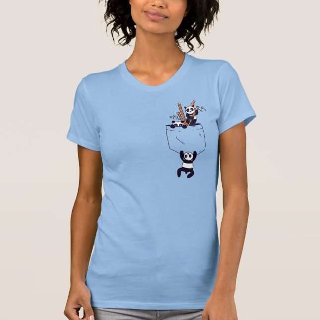 Pocket Pandas T-Shirt (Vorderseite)