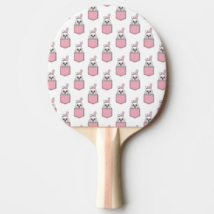 Pocket Pet Bunny Pattern Tischtennis Schläger